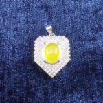 گردنبند زنانه طرح شکوه با نگین شرف شمس + حکاکی - Image 3