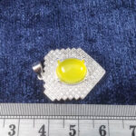 گردنبند زنانه طرح شکوه با نگین شرف شمس + حکاکی - Image 4