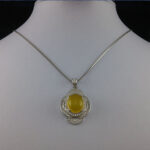 گردنبند زنانه طرح ستاره با نگین شرف شمس + حکاکی - Image 2