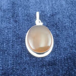 گردنبند زنانه و مردانه طرح دورساده با نگین شرف شمس یمنی + حکاکی - Image 3