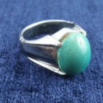 انگشتر نقره مردانه طرح چهارچنگ سلطنتی با نگین فیروزه - Image 3