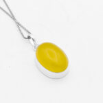 گردنبند شرف الشمس دست ساز دورساده کوچک زنانه و مردانه + حکاکی - Image 3