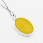 گردنبند شرف الشمس زنانه و مردانه دست ساز دورساده بزرگ+ حکاکی - Image 3