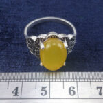 انگشتر نقره زنانه طرح گلبرگ