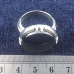 انگشتر نقره مردانه حدید صینی طرح صفوی دایره‌ای +حکاکی ذکر افزایش رزق - Image 3