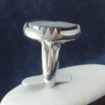 انگشتر نقره مردانه حدید صینی طرح صفوی دایره‌ای +حکاکی ذکر افزایش رزق - Image 4