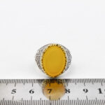 انگشتر شرف الشمس نقره مردانه طرح یازهرا + حکاکی - Image 4