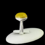 انگشتر شرف الشمس نقره مردانه طرح کلاسیک دور طلایی + حکاکی - Image 2