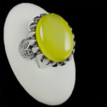 انگشتر شرف الشمس نقره مردانه طرح فاخر سیاه قلم یوسف + حکاکی