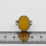 انگشتر شرف الشمس نقره مردانه طرح پا اردکی دورچنگ + حکاکی - Image 3