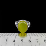 انگشتر شرف الشمس نقره مردانه طرح جوان + حکاکی - Image 2