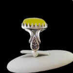 انگشتر شرف الشمس نقره مردانه طرح جوان + حکاکی - Image 5