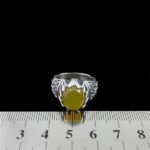 انگشتر شرف الشمس نقره مردانه طرح زیبای اشجار + حکاکی - Image 3