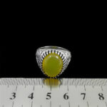 انگشتر شرف الشمس نقره مردانه طرح سلطان + حکاکی - Image 5