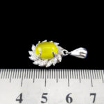 گردنبند شرف شمس زنانه نقره طرح مروارید + حکاکی - Image 3