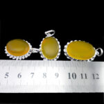 گردنبند شرف الشمس الماس تراش نقره متوسط طرح پیچک دست ساز + حکاکی - Image 2