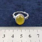 انگشتر نقره مردانه طرح صفوی ظریف دور بسته با سنگ شرف شمس + حکاکی - Image 3