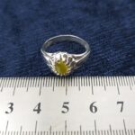 انگشتر نقره پسرانه طرح امید با سنگ شرف الشمس اصل + حکاکی - Image 2