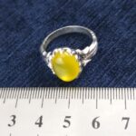 انگشتر نقره مردانه طرح سامان با سنگ شرف شمس + حکاکی - Image 3