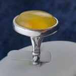 انگشتر مردانه نقره اصل طرح حمد با سنگ شرف الشمس + حکاکی - Image 2