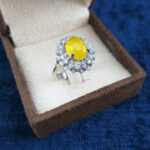 جعبه انگشتر زنانه و مردانه طرح الماس - Image 3