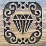 جعبه انگشتر زنانه و مردانه طرح الماس - Image 4