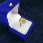 جعبه انگشتر زنانه و مردانه طرح رویال مخملی - Image 2