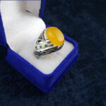 جعبه انگشتر زنانه و مردانه طرح رویال مخملی - Image 3