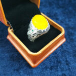 جعبه انگشتر زنانه و مردانه رویال طرح چوب - Image 4