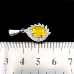 گردنبند شرف شمس زنانه نقره طرح گیتی + حکاکی - Image 2