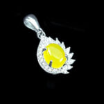 گردنبند شرف شمس زنانه نقره طرح گیتی + حکاکی