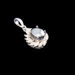 گردنبند حدید صینی زنانه نقره طرح گیتی + حکاکی