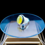 انگشتر دست‌ساز نقره مردانه طرح فیلی با سنگ شرف الشمس + حکاکی - Image 4