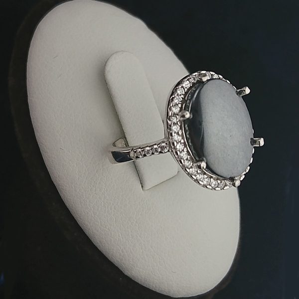 انگشتر حدید هفت جلاله زنانه نقره