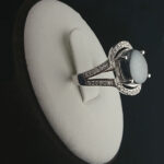 انگشتر زنانه عقیق مشکی