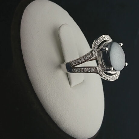 انگشتر زنانه عقیق مشکی