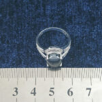 انگشتر نقره زنانه طرح مونا با نگین حدید صینی+حکاکی - Image 3