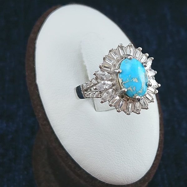 انگشتر فیروزه زنانه نقره