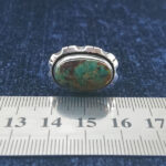 انگشتر نقره زنانه و مردانه طرح عرش با نگین فیروزه نیشابوری - Image 2