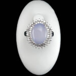 انگشتر نقره زنانه طرح تارا با سنگ عقیق کبود یمنی - Image 2