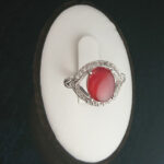 انگشتر نقره زنانه طرح آرزو با سنگ عقیق یمنی سرخ‌‌‌ - Image 3