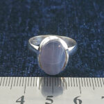 انگشتر نقره زنانه و مردانه طرح حاصل با سنگ عقیق کبود یمنی - Image 2