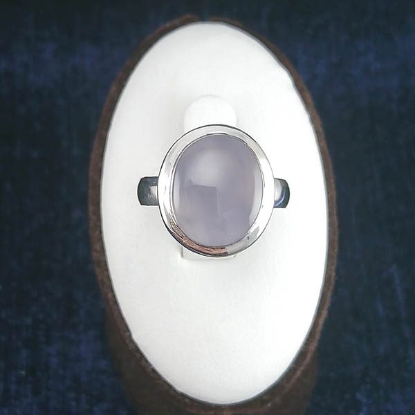 انگشتر نقره زنانه و مردانه طرح آمین با سنگ عقیق کبود یمنی - Image 2