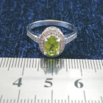 انگشتر نقره زنانه طرح نجمه با نگین زبرجد - Image 2