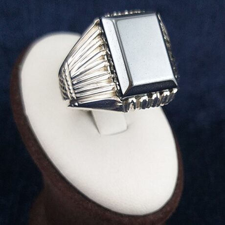 انگشتر حدید مردانه دست ساز سنگین