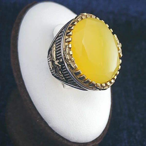 انگشتر شرف الشمس مردانه نقره