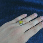 انگشتر نقره مردانه طرح منقش یا محمد با سنگ شرف الشمس + حکاکی - Image 3