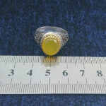 انگشتر نقره مردانه طرح یا رقیه خاتون با سنگ شرف الشمس + حکاکی - Image 3