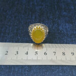 انگشتر نقره مردانه طرح فاخر طاها با سنگ شرف الشمس + حکاکی - Image 5