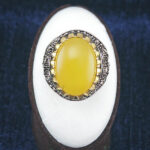 انگشتر نقره مردانه طرح فاخر طاها با سنگ شرف الشمس + حکاکی - Image 6